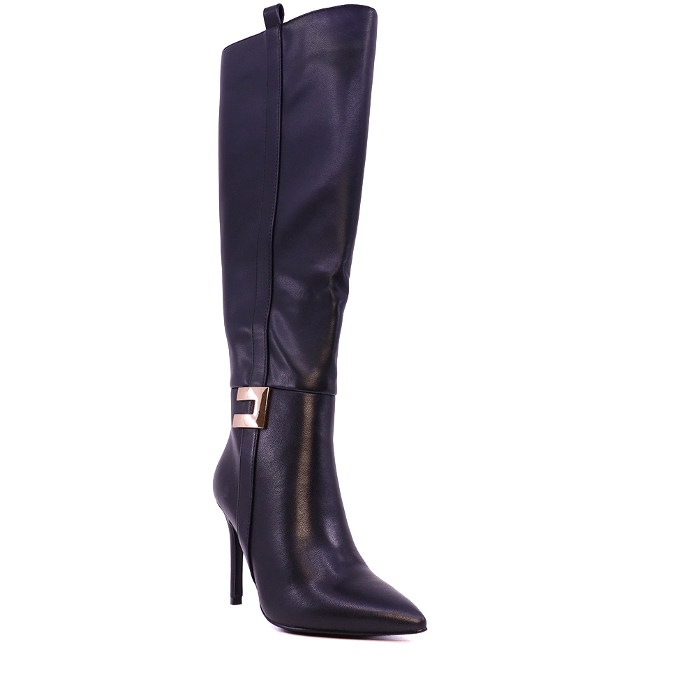 Cizme cu toc femei BENVENUTI negre 2542DC7286N