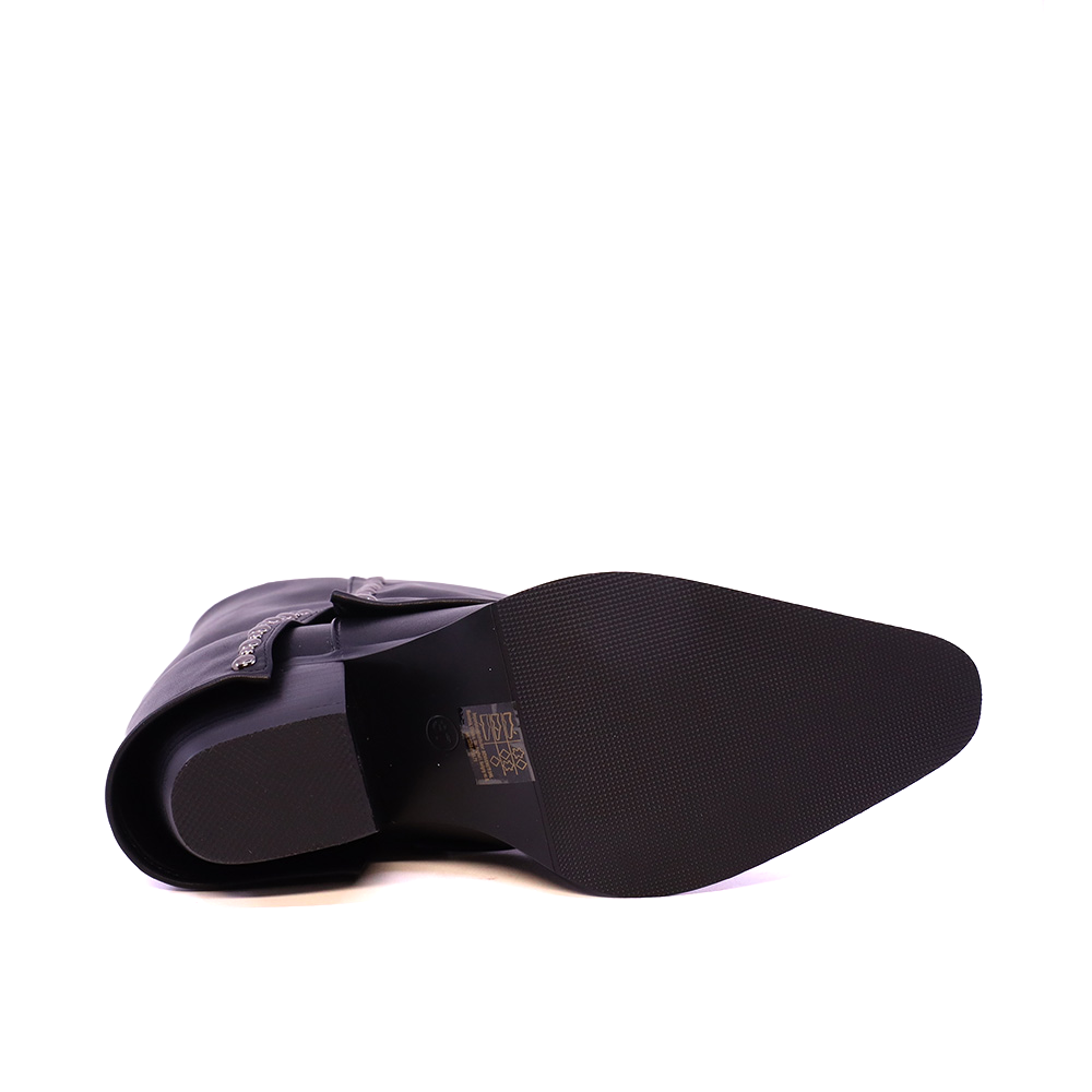Cizme tubulare femei BENVENUTI negre din piele 2542DC6190N