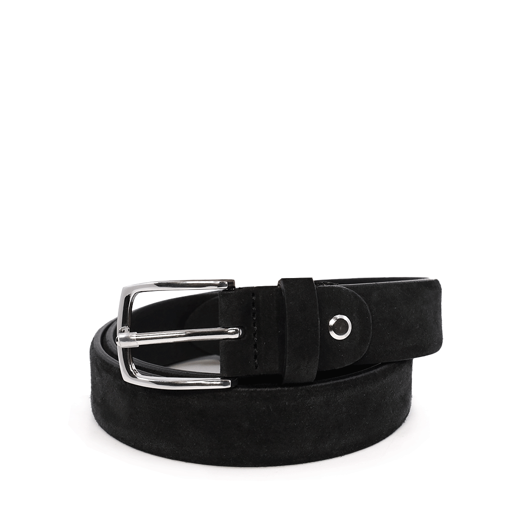 Curea femei Benvenuti neagră din piele întoarsă 1DCU3033278VN