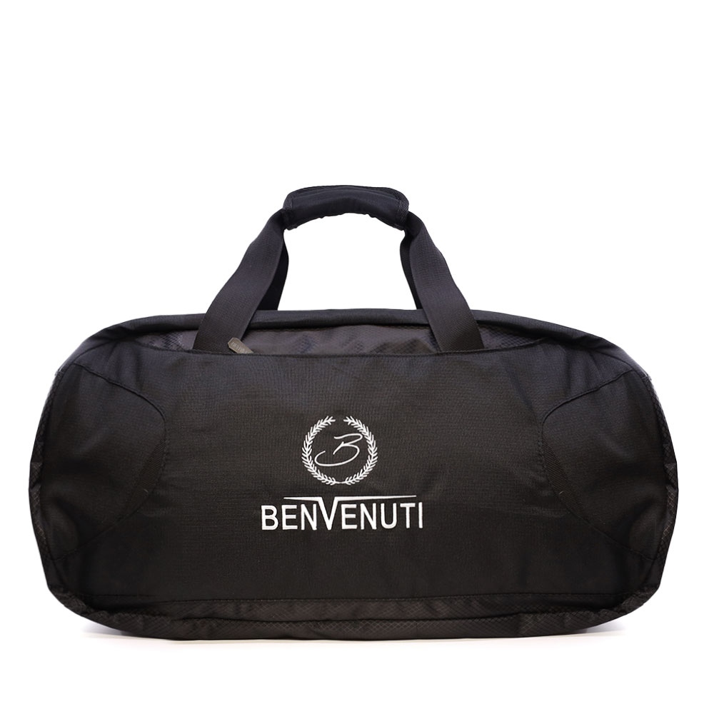 Geanta sport  Benvenuti neagra cu logo   248geaon23034n