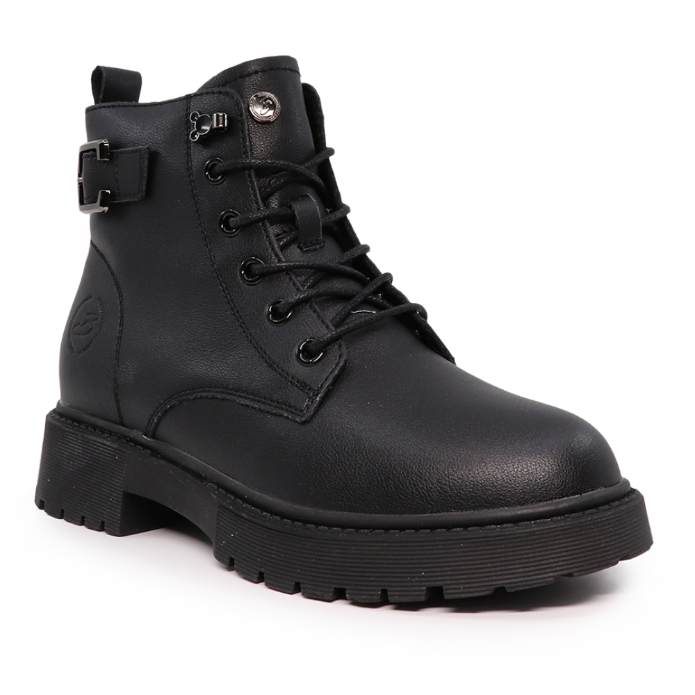 Ghete femei Benvenuti negre din piele cu accesorii metalice deco 3740dg041n - 1 | YEO