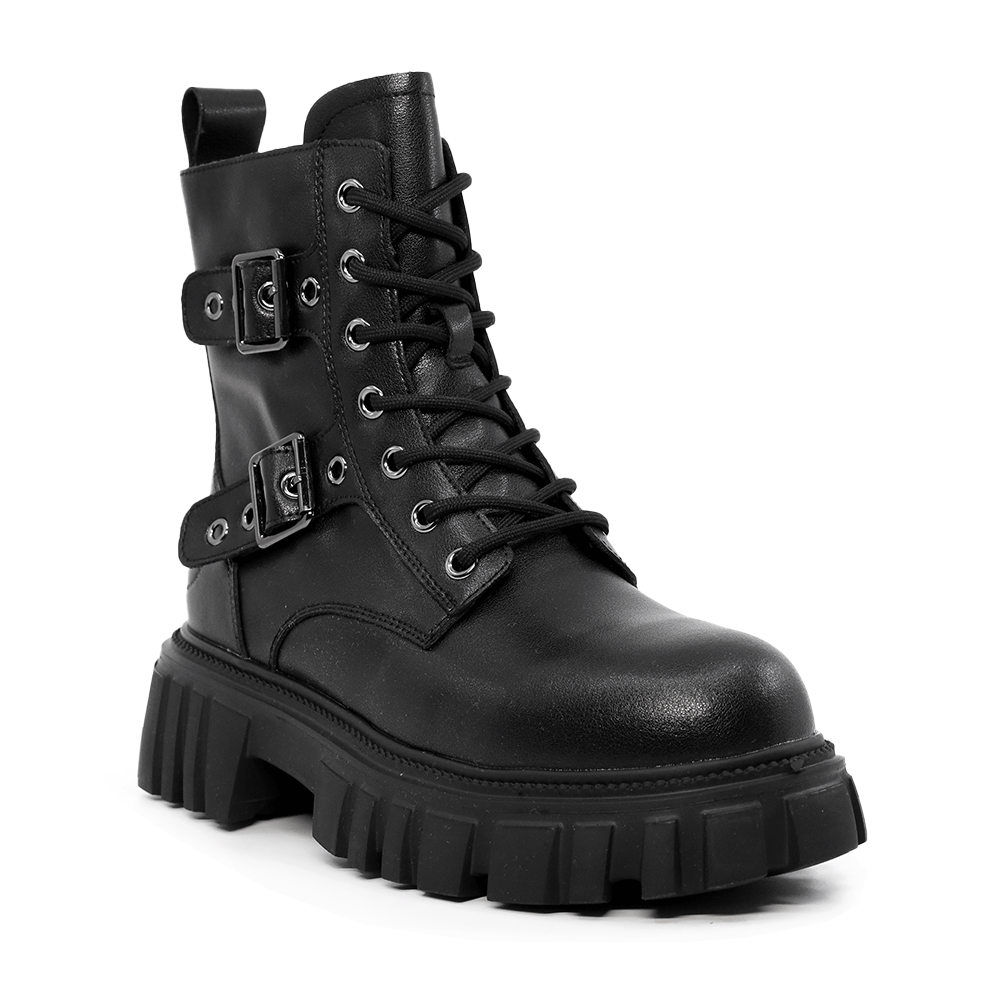 Ghete  biker femei  Benvenuti negre din piele naturală    3740DG247N - 1 | YEO