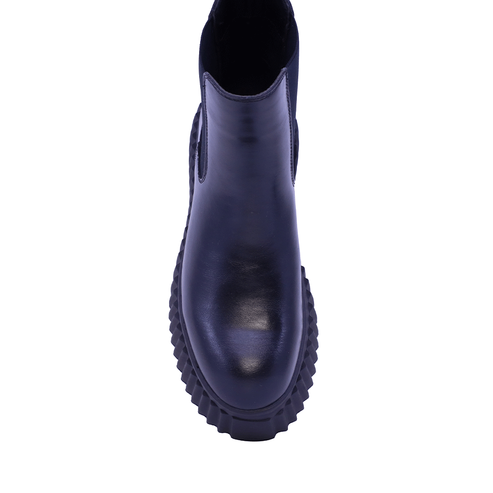 Ghete chelsea femei Benvenuti negre din piele 1202DG25226N