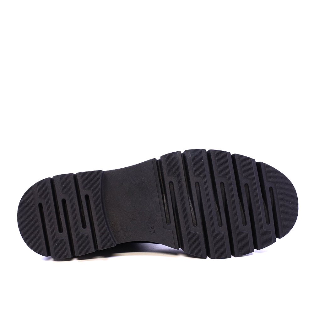 Ghete chelsea femei Benvenuti negre din piele și textil 512DG4853N