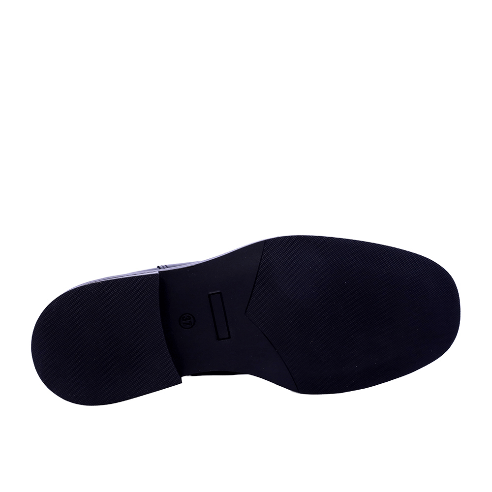 Ghete chelsea femei Benvenuti negre din piele si textil 682dg25817n