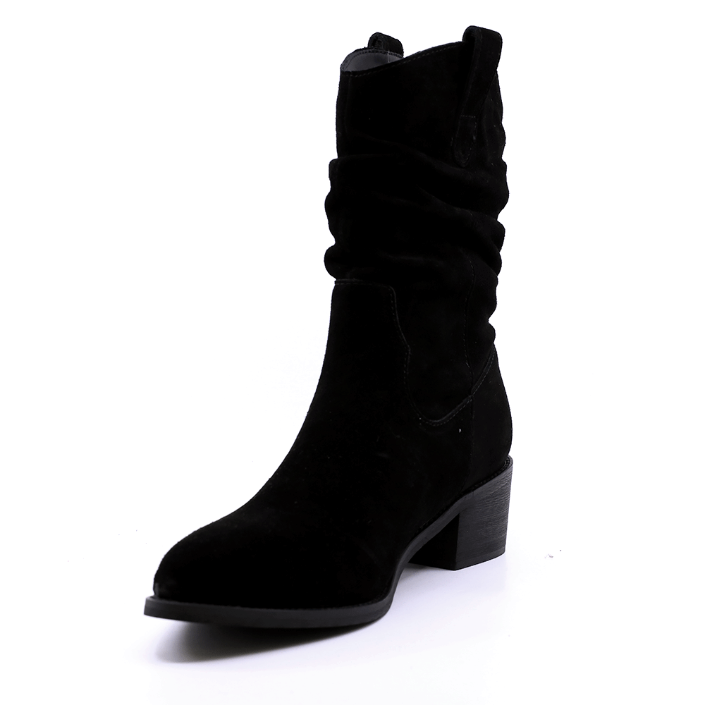 Ghete ciocate femei Benvenuti negre din piele întoarsă 3740DG339VN