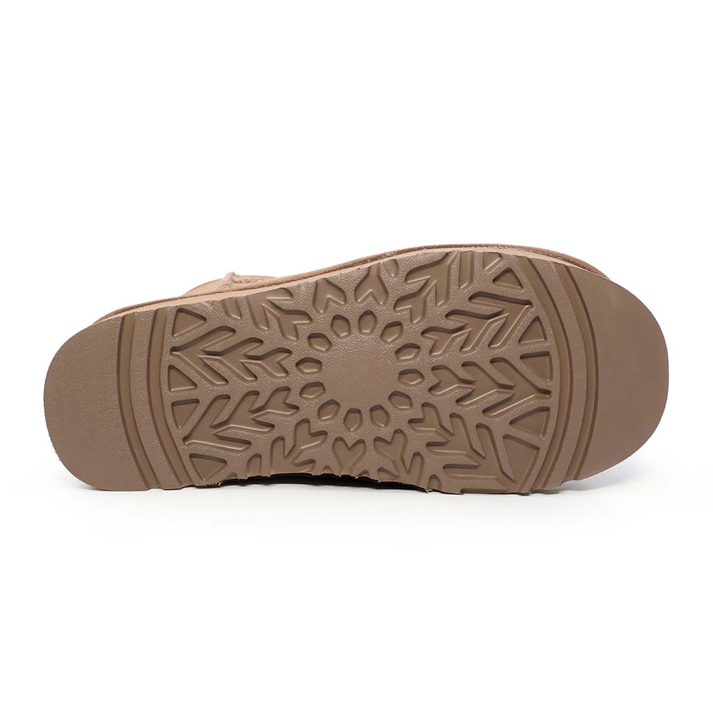 Ghete cu blană naturală femei  Benvenuti taupe din piele întoarsă 3350DG0202VTA