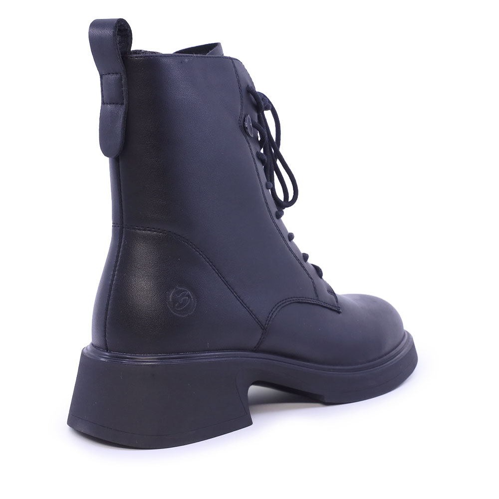 Ghete cu șiret femei Benvenuti negre din piele 1272DG2531N
