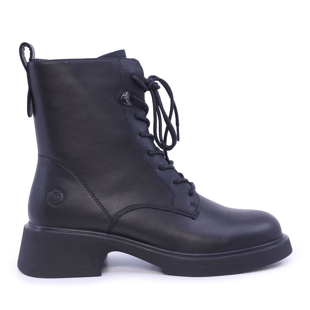 Ghete cu șiret femei Benvenuti negre din piele 1272DG2531N