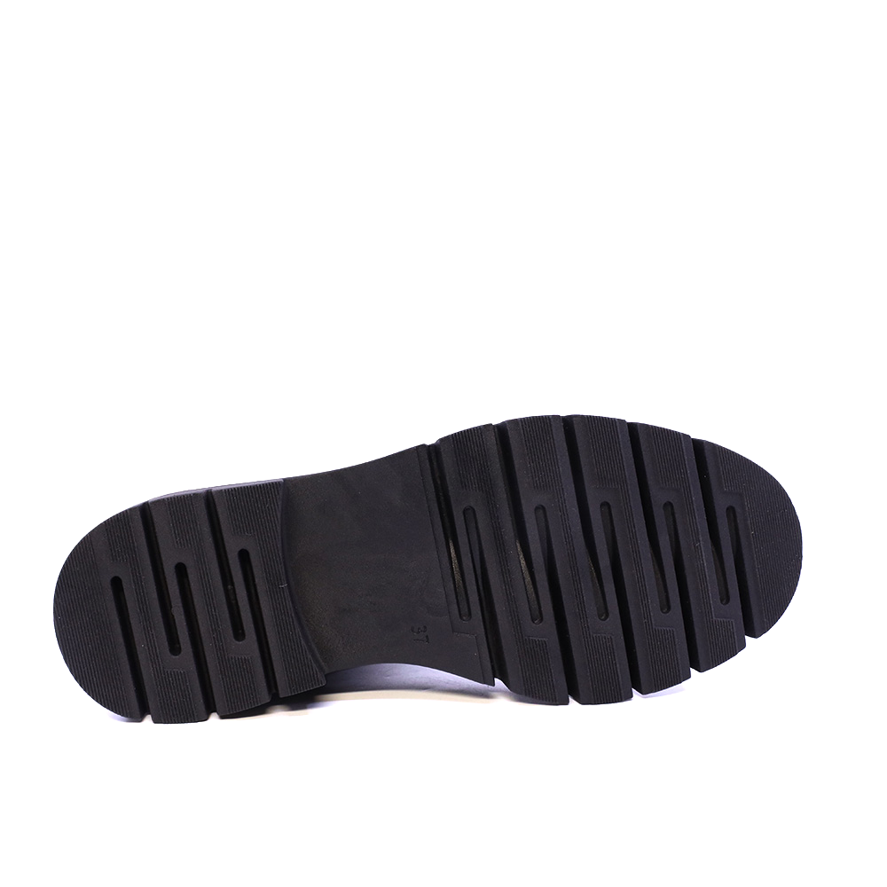 Ghete cu șiret femei Benvenuti negre din piele 512DG5188N