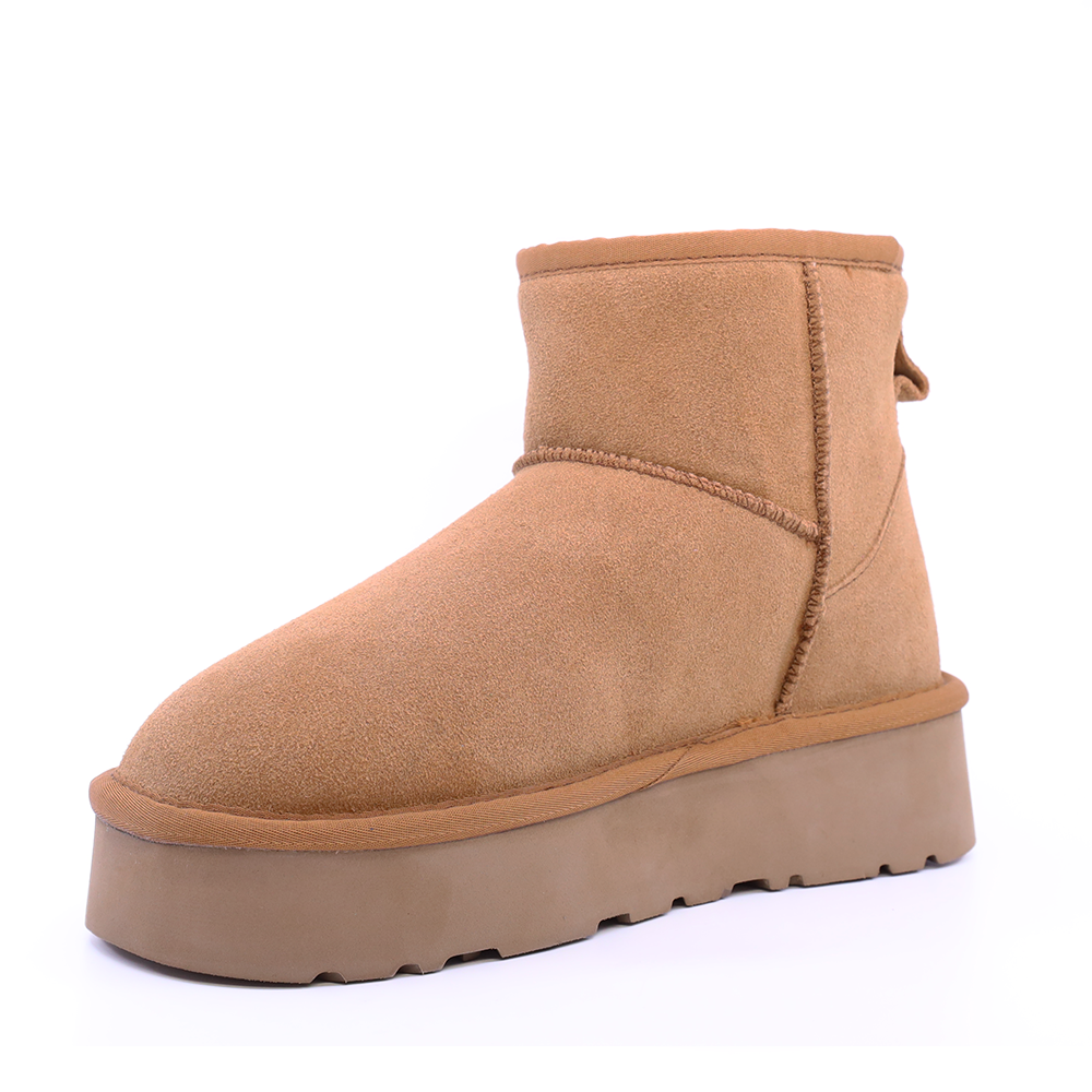 Ghete de iarnă femei Benvenuti camel din piele întoarsă  3350dg58542vca