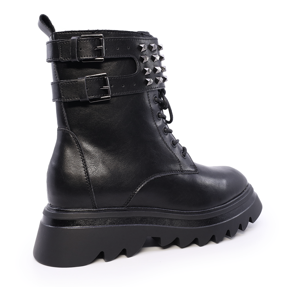Ghete femei Benvenuti negre din piele  1208DG24181N