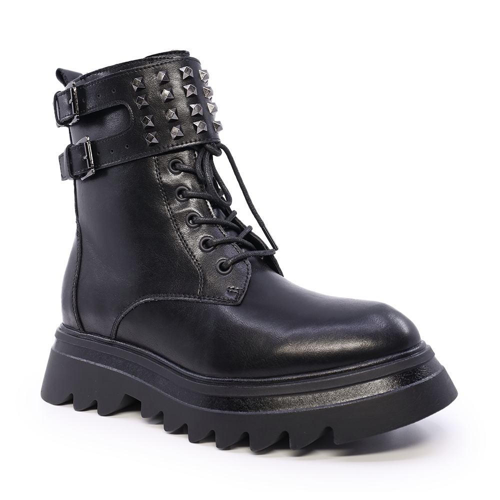 Ghete femei Benvenuti negre din piele  1208DG24181N