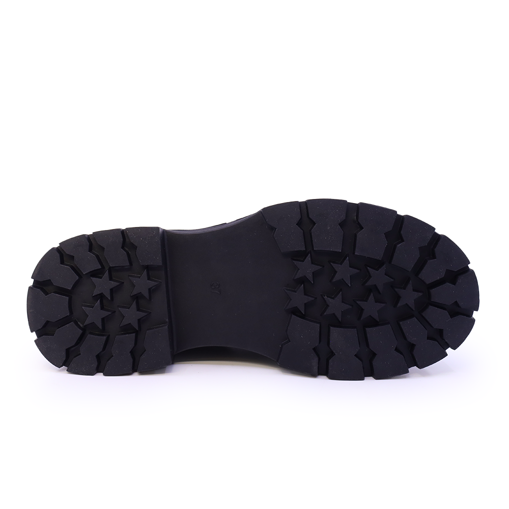 Ghete femei Benvenuti negre din piele naturală cu accesoriu deco 3742dg148n