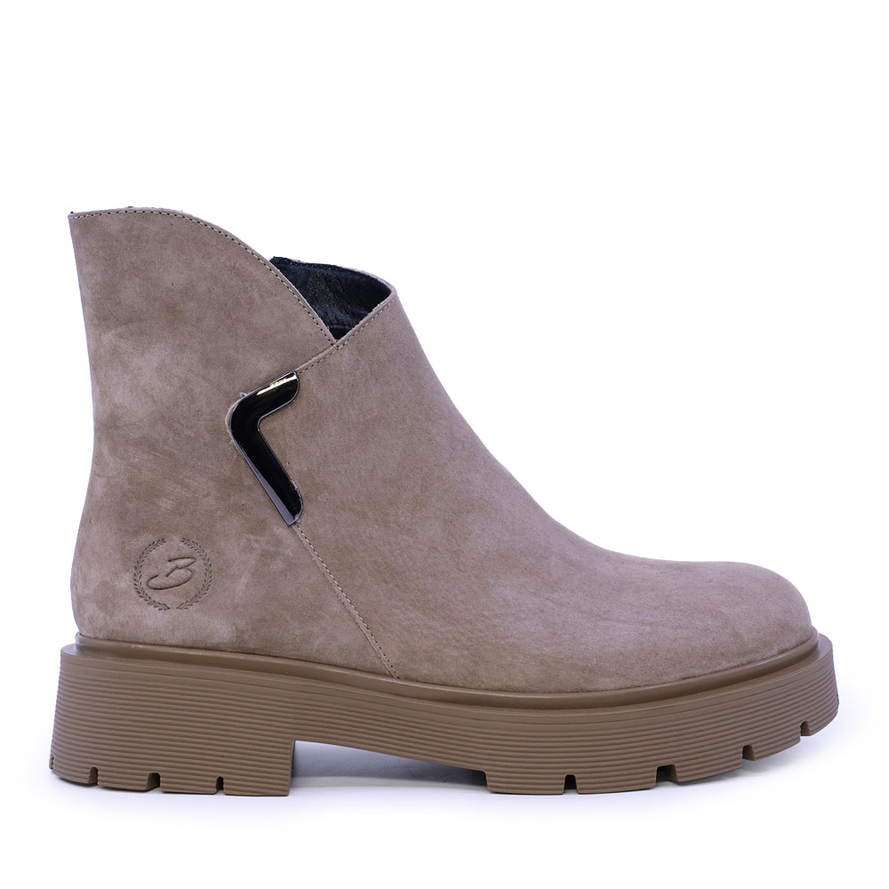 Ghete femei Benvenuti taupe din piele întoarsă 3742DG148VTA