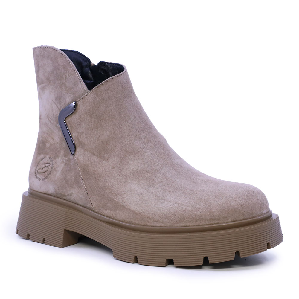 Ghete femei Benvenuti taupe din piele întoarsă 3742DG148VTA