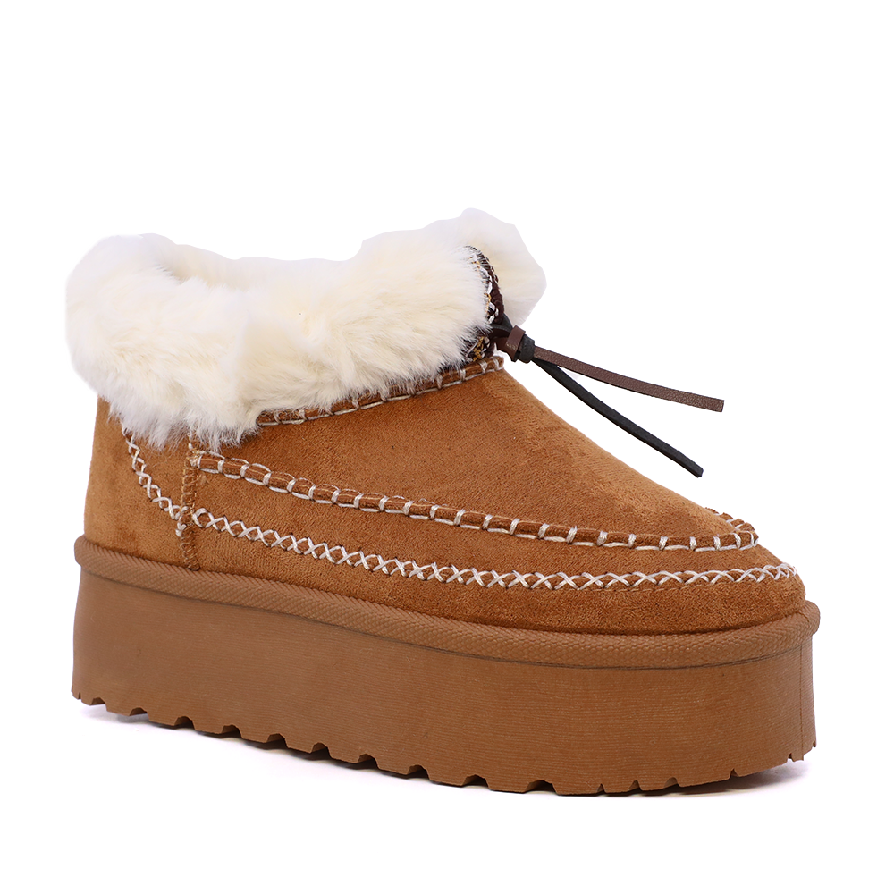 Ghete îmblănite femei  Benvenuti  maro camel 1410DG1102VCA - 1 | YEO