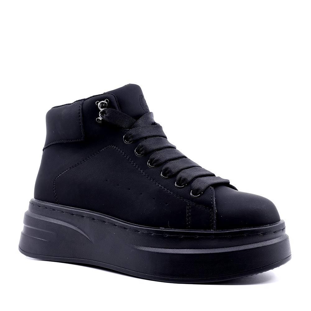 Ghete sport femei Benvenuti negre din piele 1278DG1916N - 1 | YEO