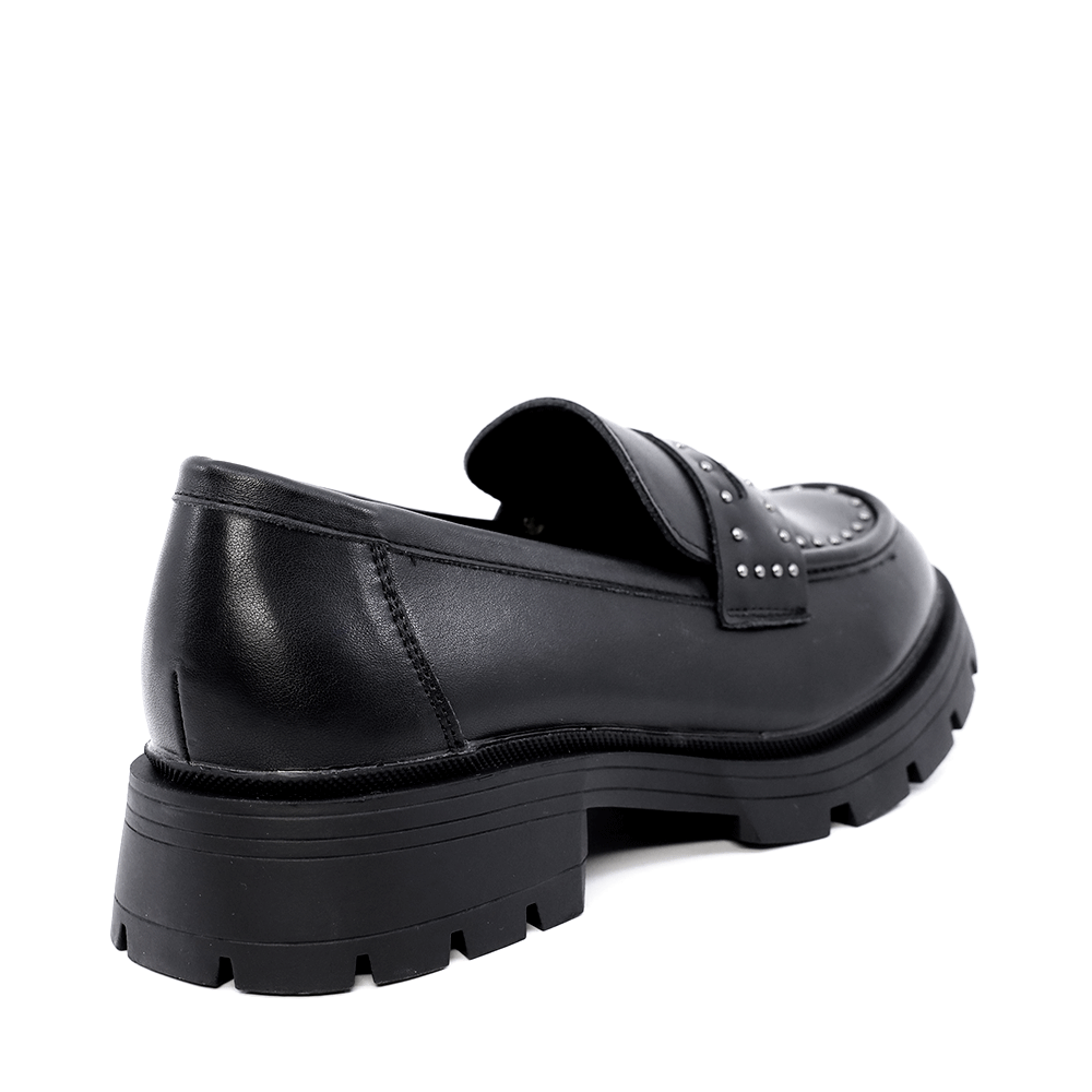 Loafers femei Benvenuti negri din piele 2542DM3211N