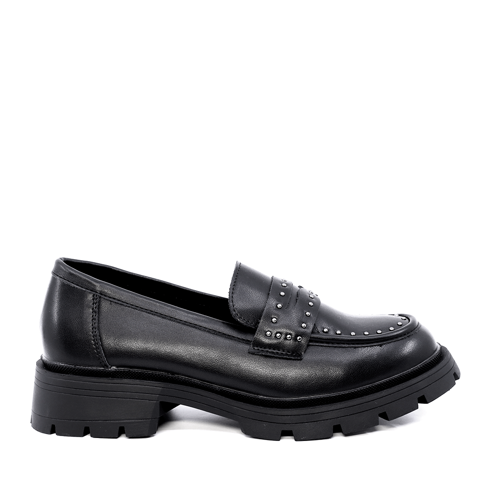 Benvenuti Loafers femei Benvenuti negri din piele 2542DM3211N