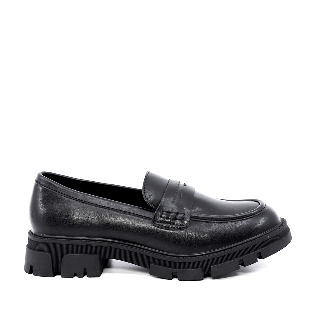 Benvenuti Loafers femei Benvenuti negri din piele 2542DM4312N