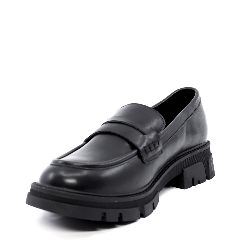Loafers femei Benvenuti negri din piele 2542DM4312N
