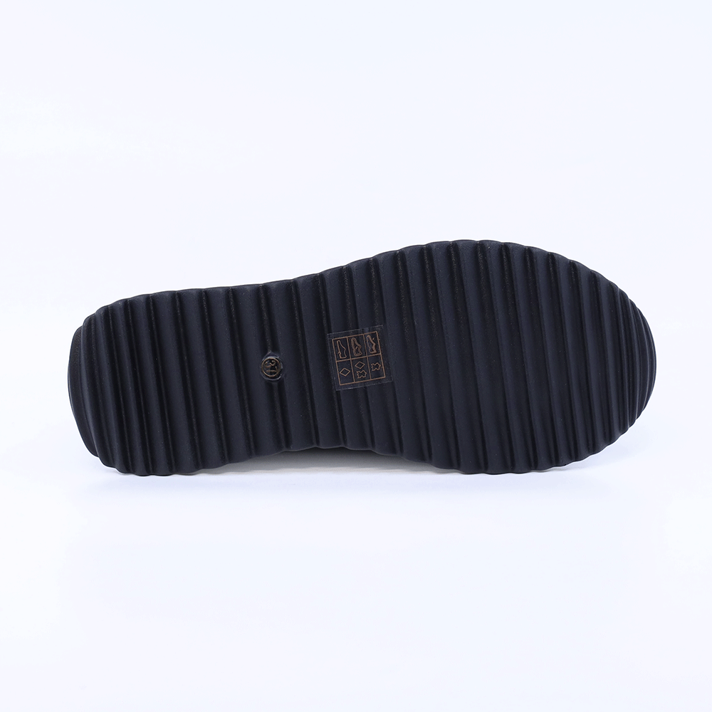 Mocasini femei Benvenuti negri din piele cu accesoriu deco 1941DM026N