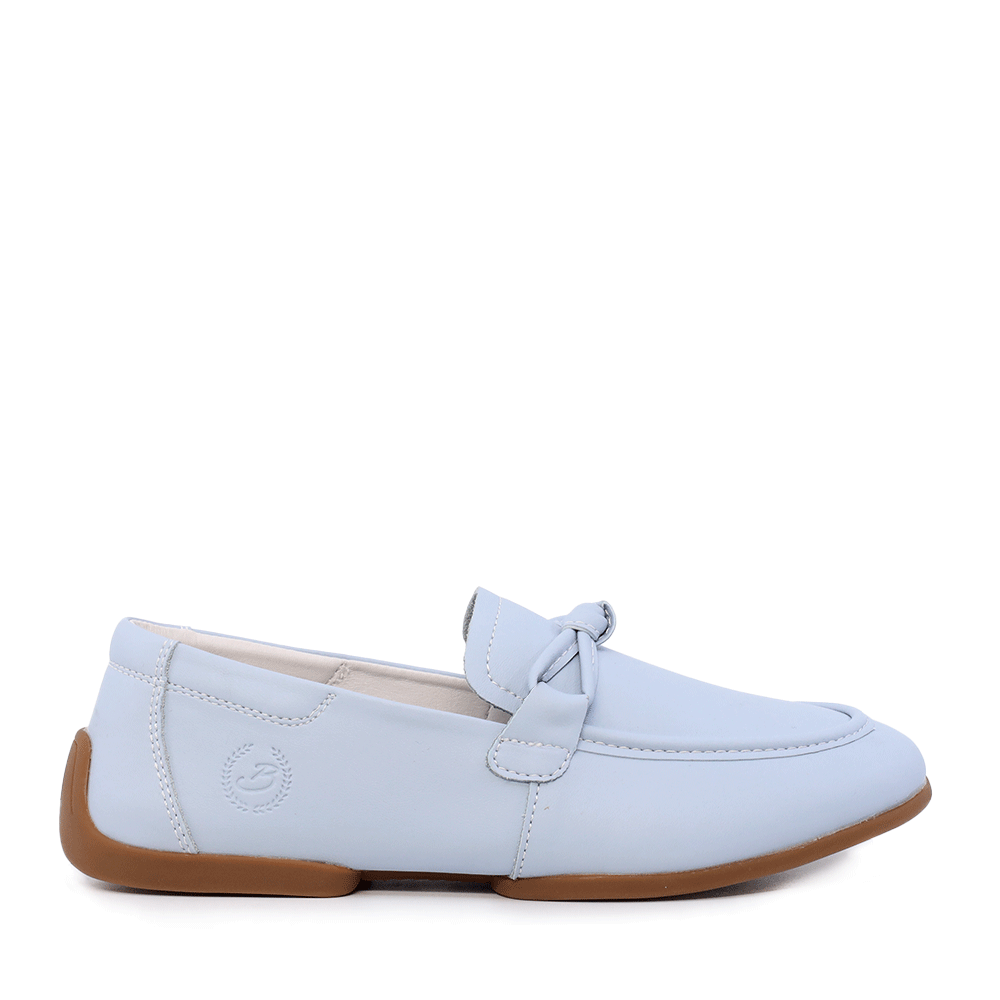 Mocasini ușori femei Benvenuti albastru deschis din piele 1991DM0340AZ