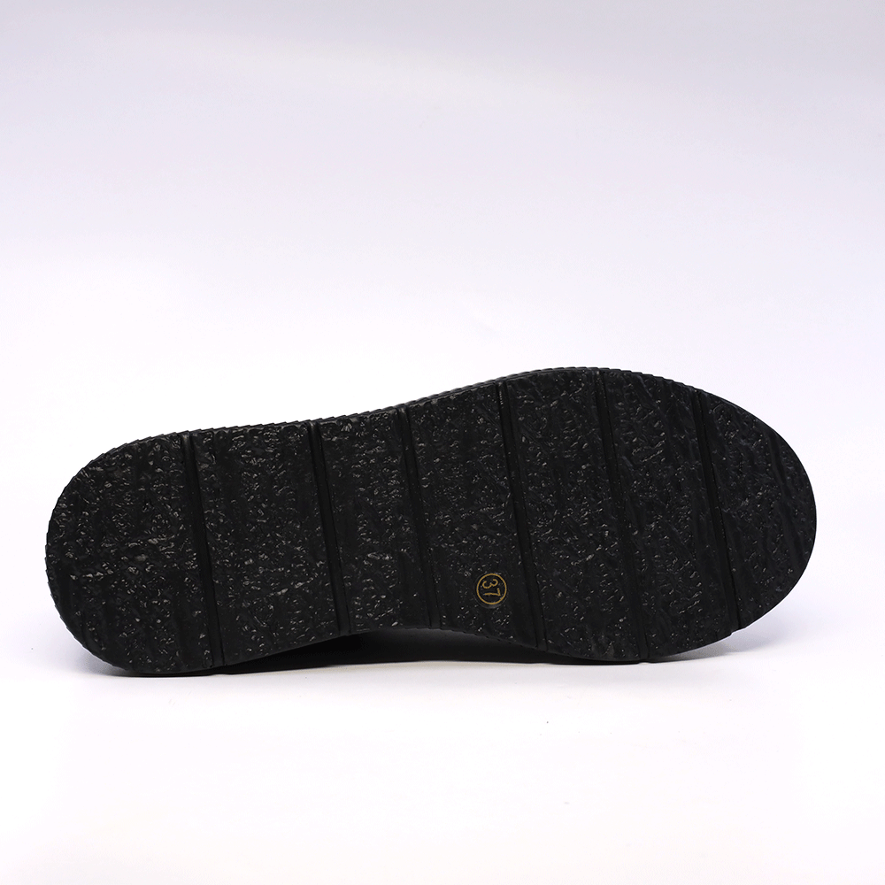 Pantofi cu șiret ușori femei Benvenuti negri din piele 1319DPF1100N