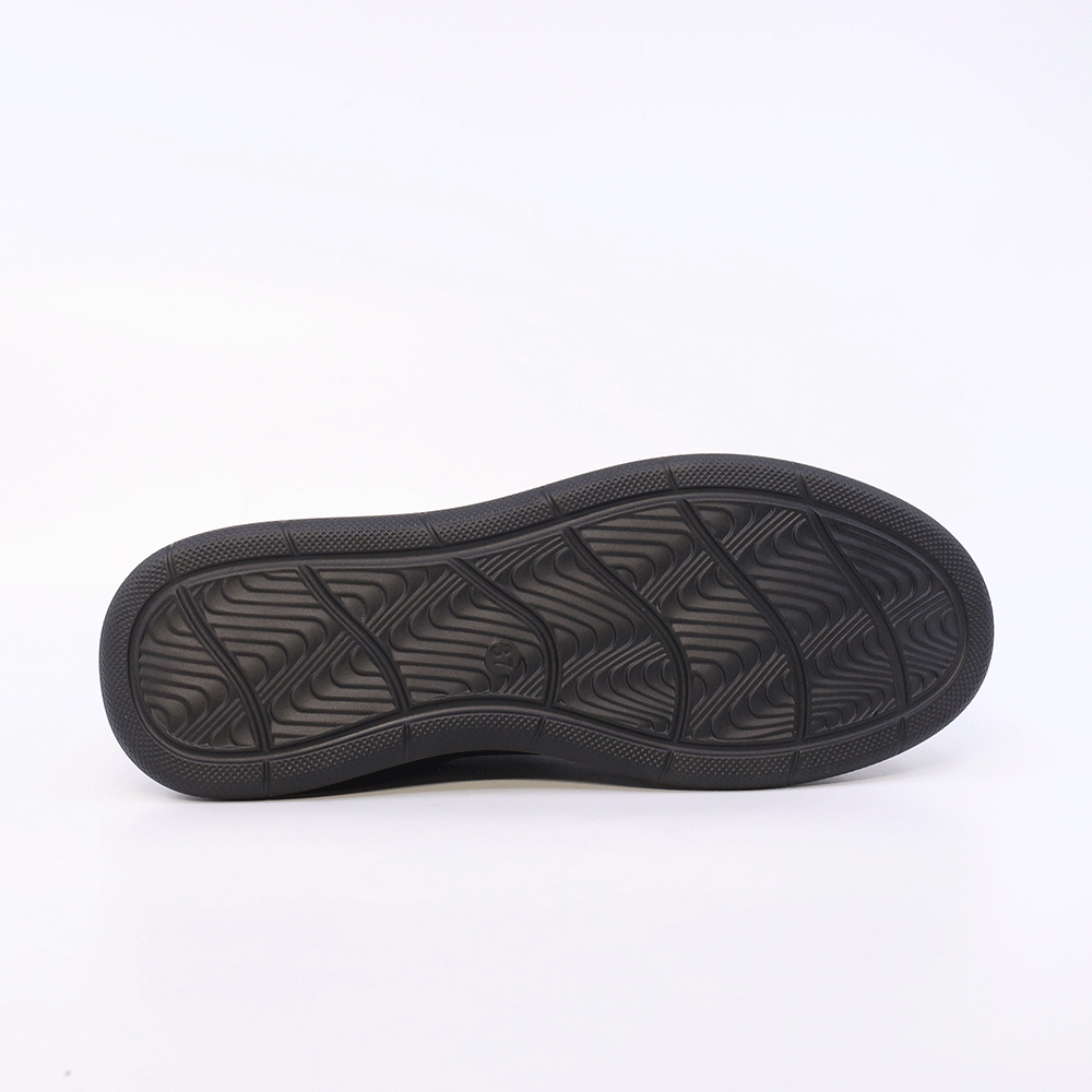 Pantofi perforați cu talpă ușoară femei Benvenuti negri din piele  1311DPF7100N