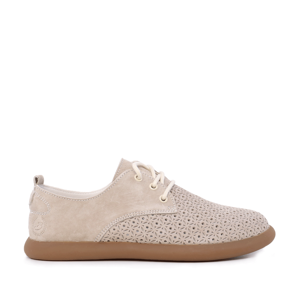 Pantofi ușori femei Benvenuti bej din piele întoarsă 1991DPF0050VBE