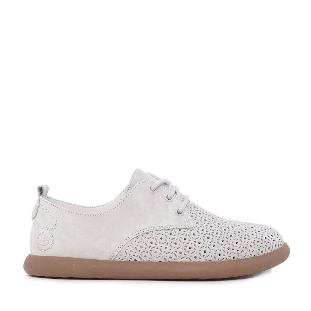 Pantofi ușori femei Benvenuti gri deschis din piele întoarsă 1991DPF0050VAZ