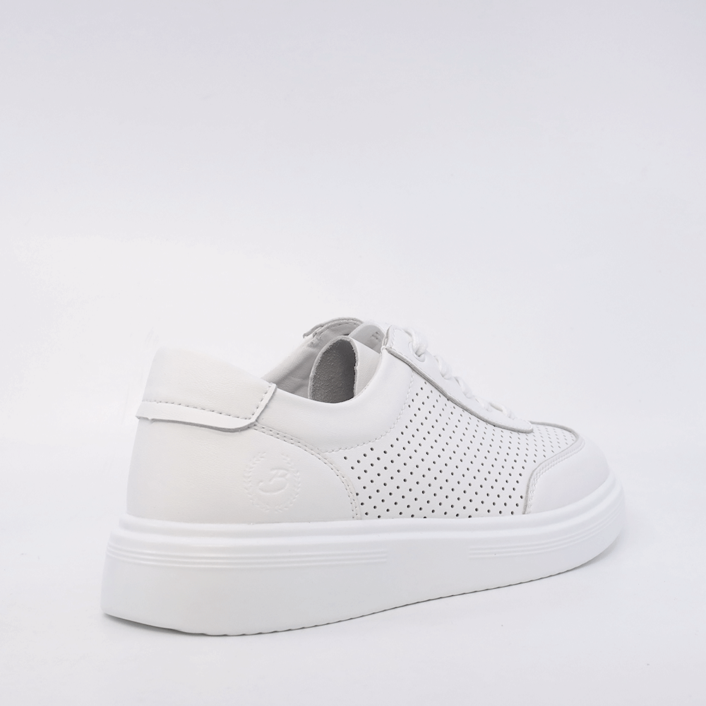 Sneakers femei Benvenuti albi din piele 1991dpf0220a