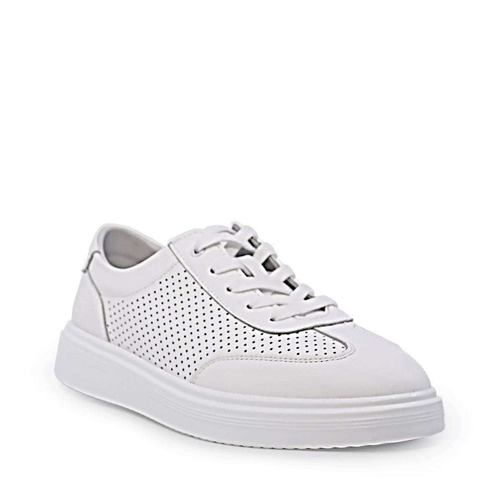 Sneakers femei Benvenuti albi din piele 1991dpf0220a - imagine 2