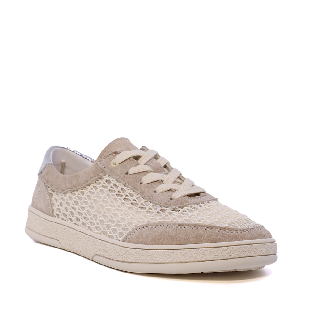 Sneakers ușori femei Benvenuti bej din piele și textil 1991DPF0170VBE - imagine 2