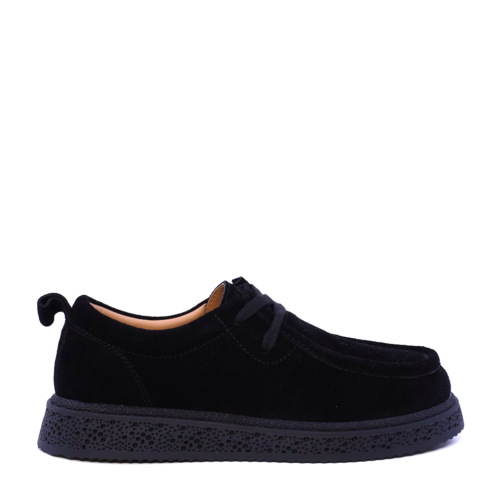 Mocasini femei Benvenuti negru din piele intoarsa 3742DP200VN