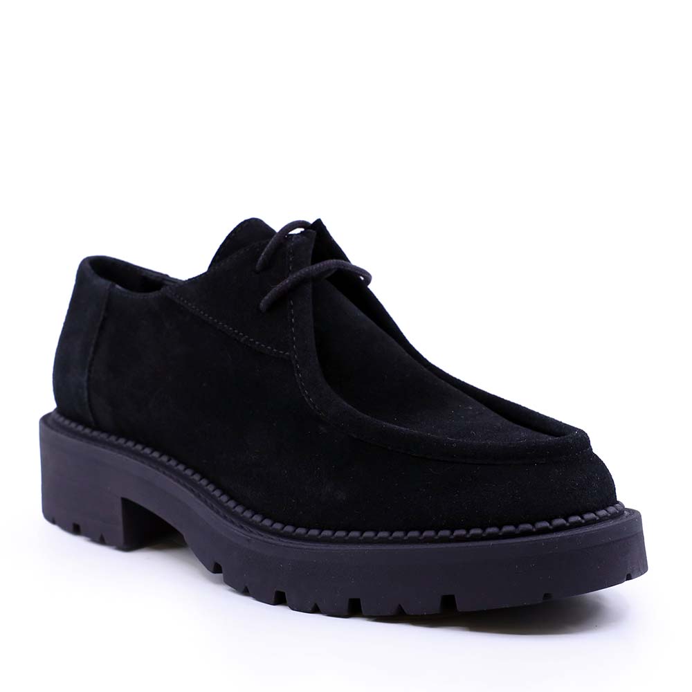 Pantofi derby femei Benvenuti negri din piele întoarsă 680DP25835VN - 1 | YEO