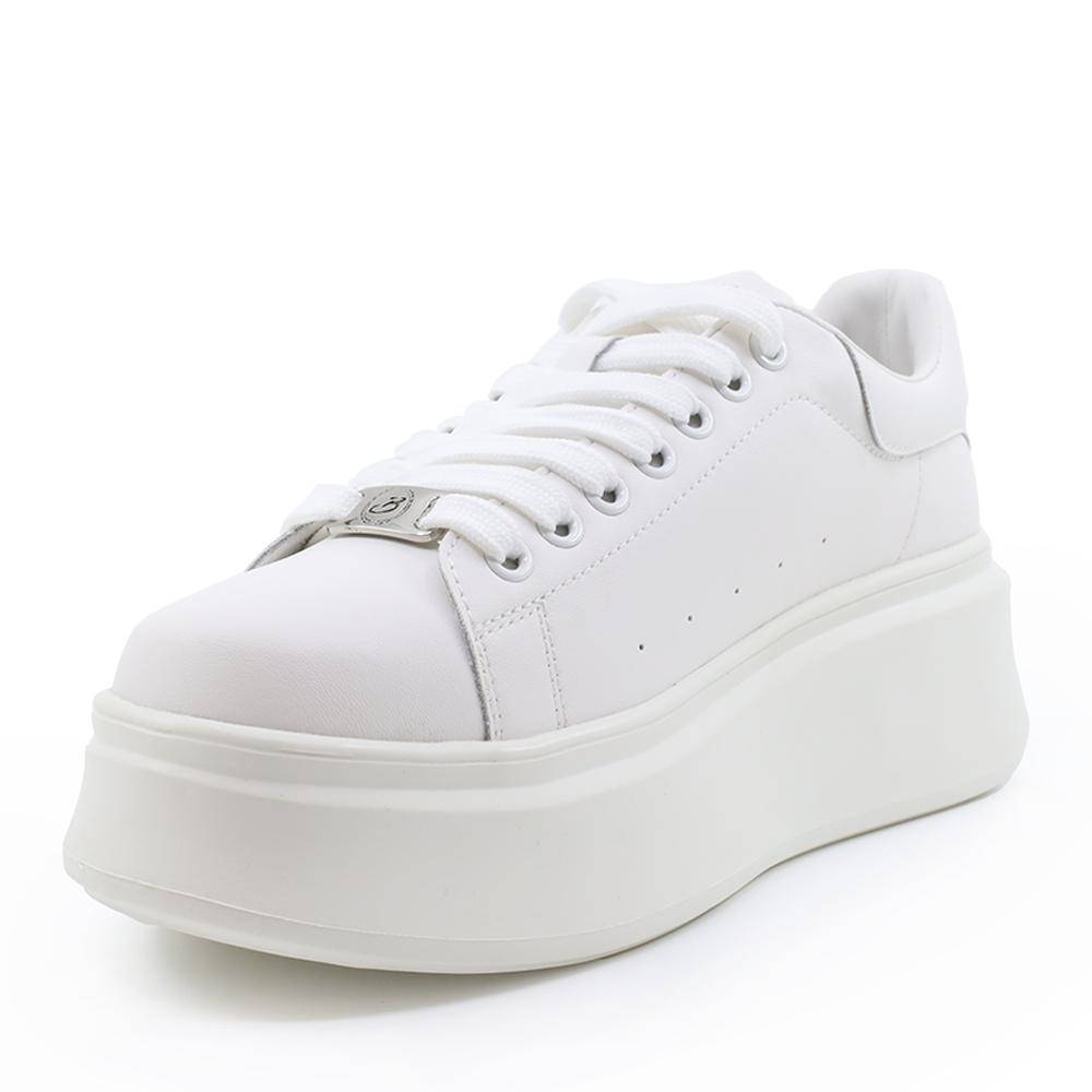 Pantofi sport femei Benvenuti albi din piele 3742dp002a
