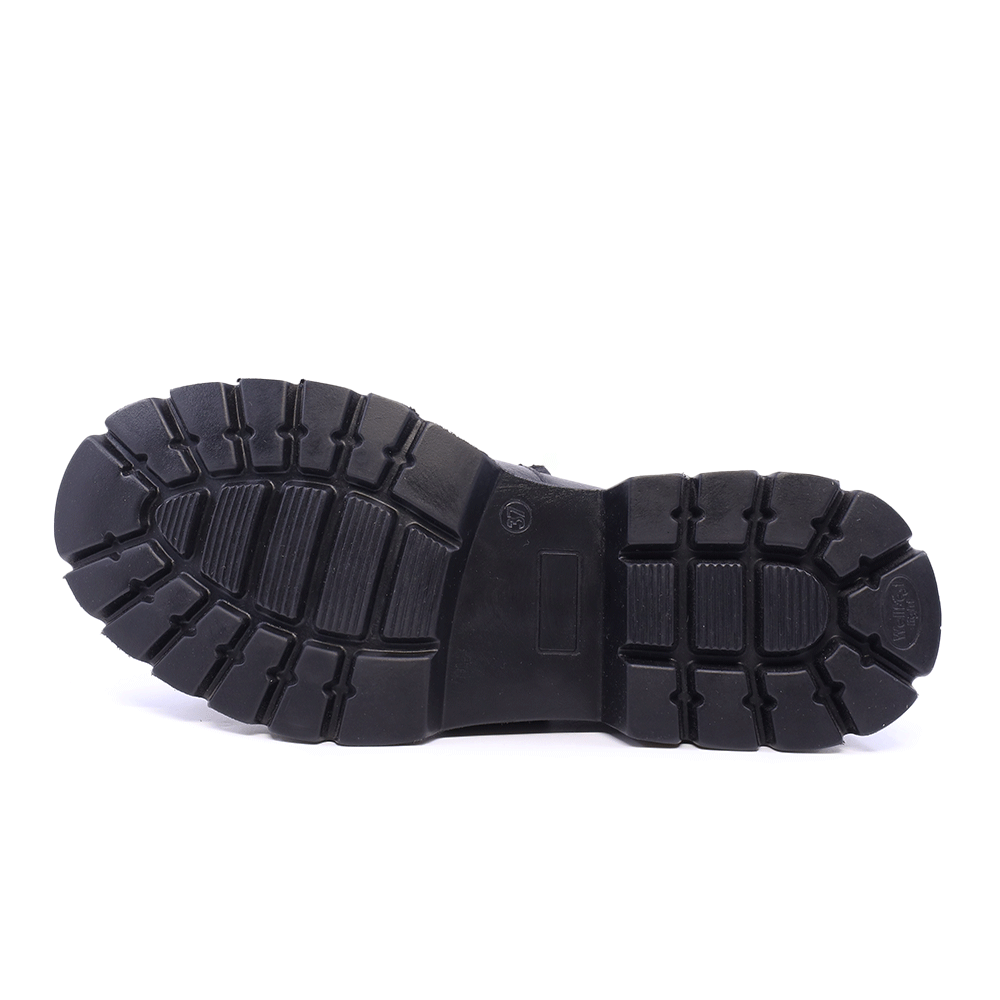 Pantofi tip loafers femei Benvenuti negri din piele naturală 688DP24919N