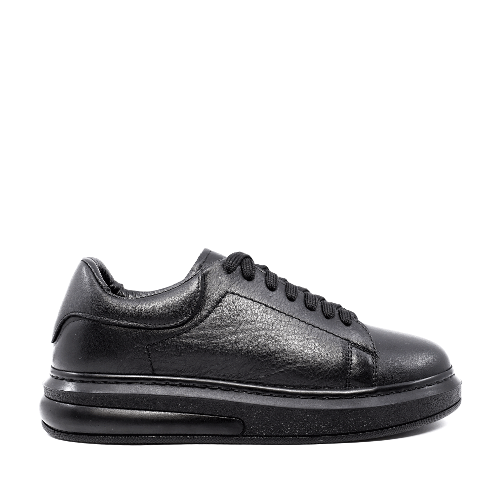 Sneakers femei Benvenuti negri din piele 2758dp230n