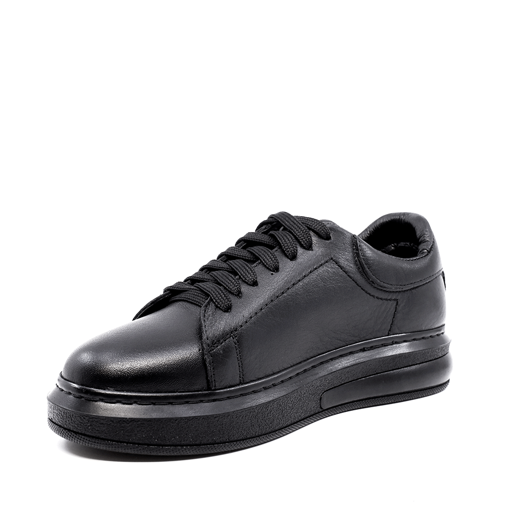 Sneakers femei Benvenuti negri din piele 2758dp230n