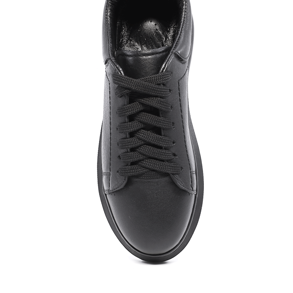 Sneakers femei Benvenuti negri din piele 2758dp230n