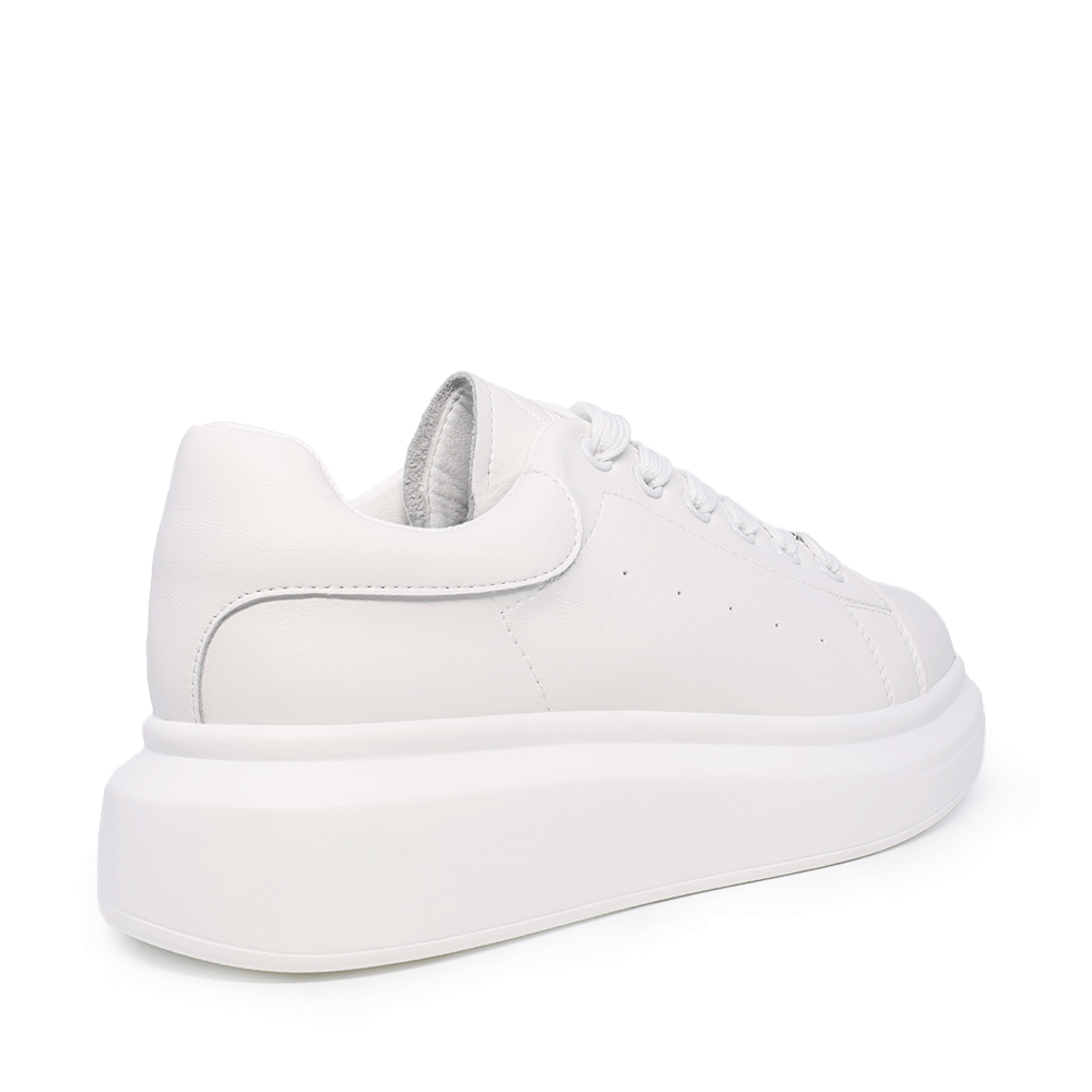 Sneakers Benvenuti albi din piele 3742dp312a