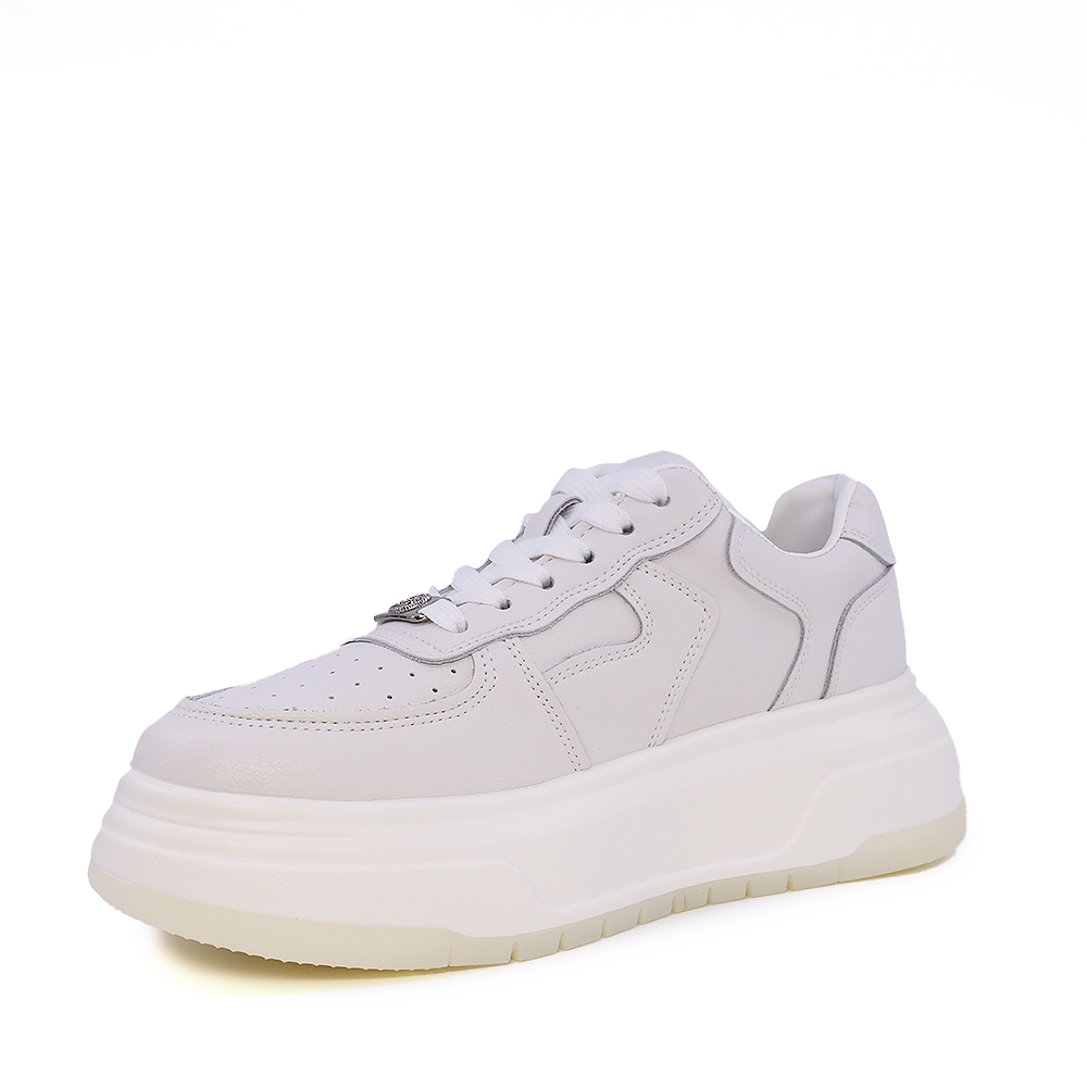 Sneakers femei Benvenuti albi din piele 3747DP320A