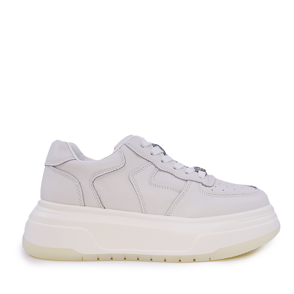 Sneakers femei Benvenuti albi din piele 3747DP320A