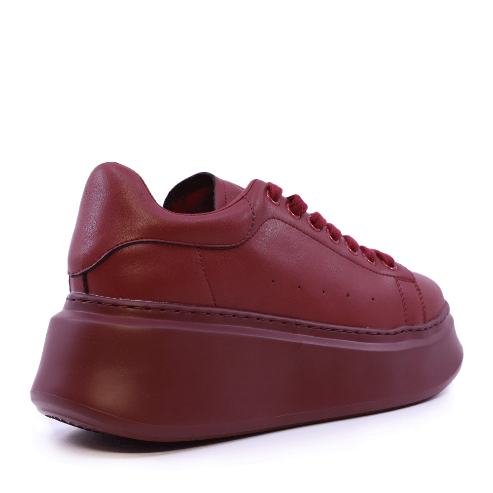 Sneakers ușori femei Benvenuti bordo din piele 3749DP002BO