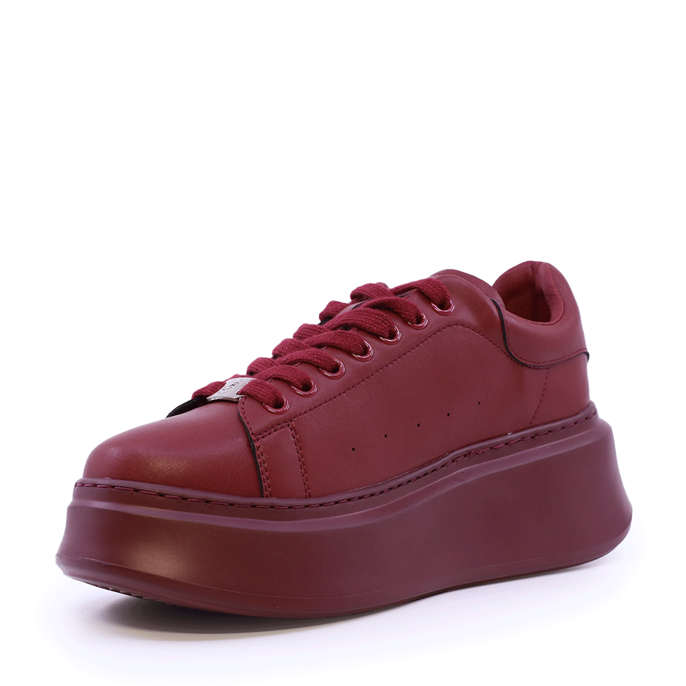 Sneakers ușori femei Benvenuti bordo din piele 3749DP002BO