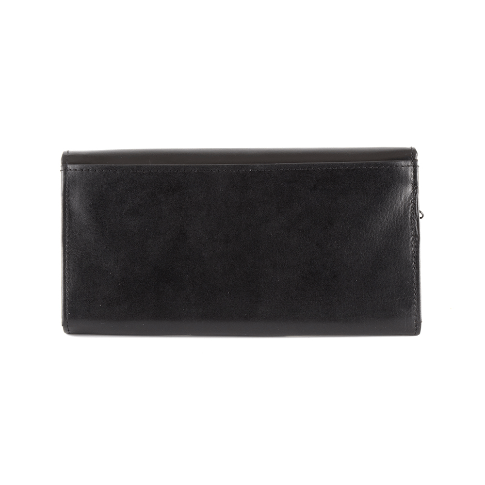 Portmoneu femei Benvenuti negru din piele 263dpu1397n