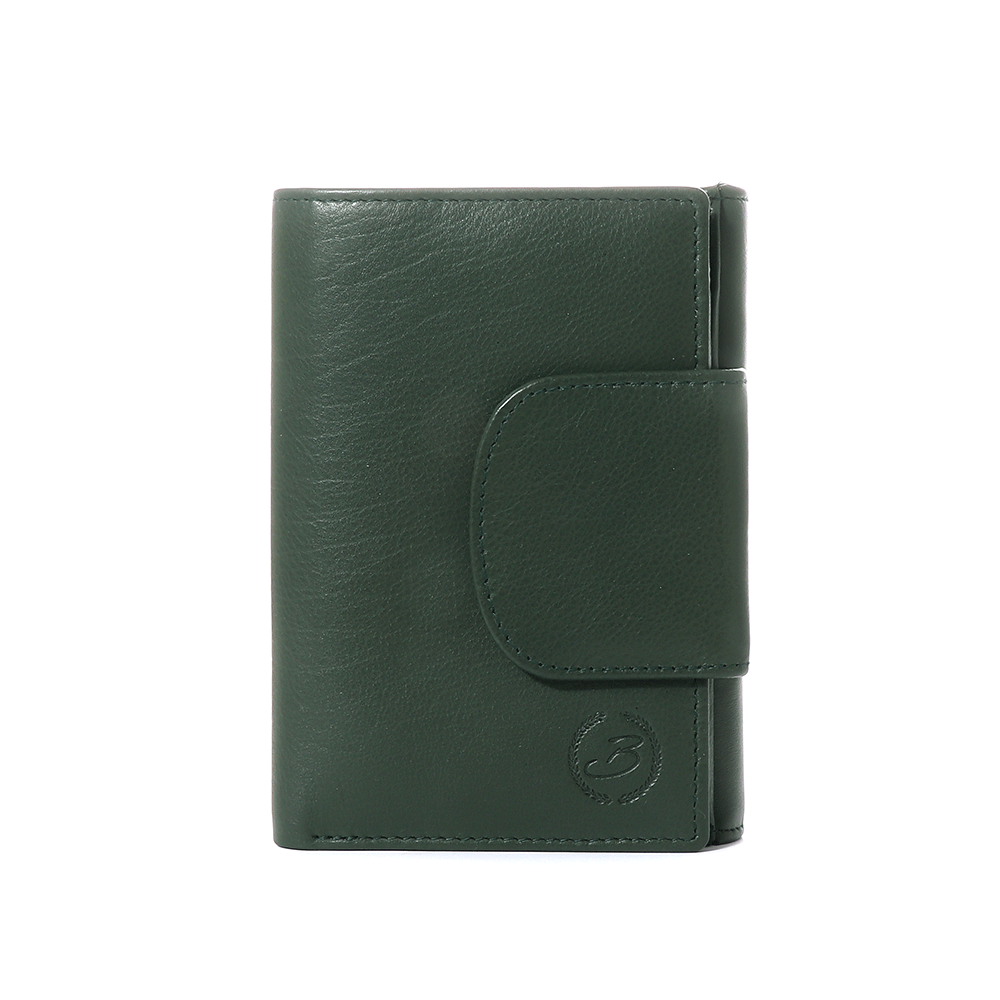 Portmoneu femei Benvenuti verde din piele 263dpu2266v