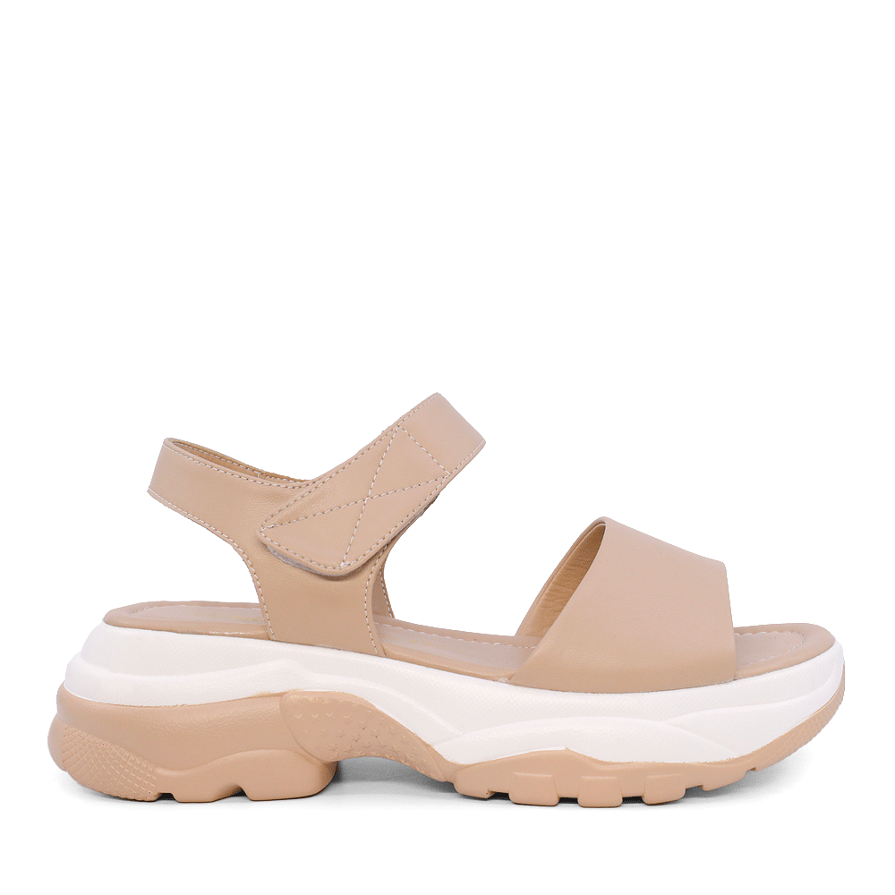 Sandale femei Benvenuti bej din piele  1277DS6212BE